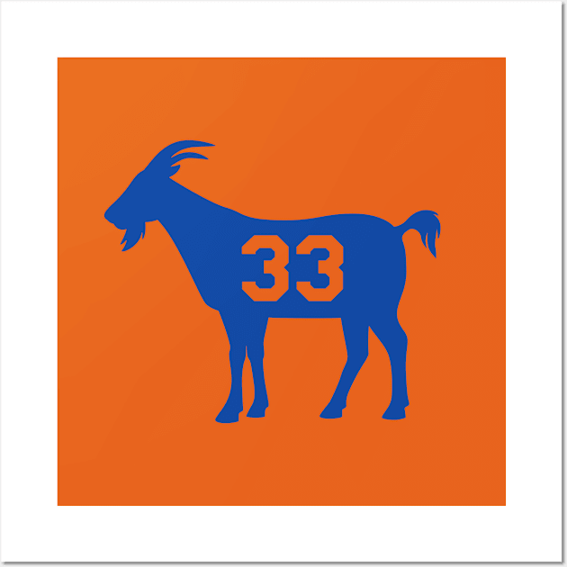 NY GOAT - 33 - Orange Wall Art by KFig21